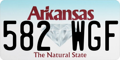 AR license plate 582WGF