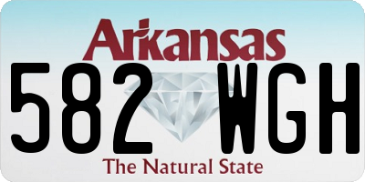 AR license plate 582WGH