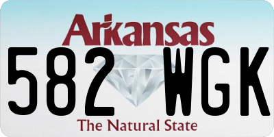 AR license plate 582WGK