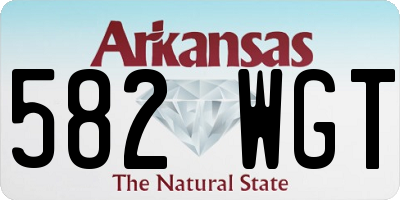 AR license plate 582WGT