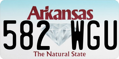 AR license plate 582WGU