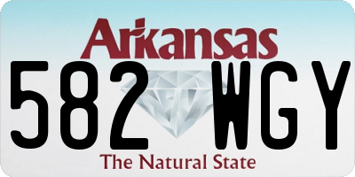 AR license plate 582WGY