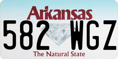 AR license plate 582WGZ