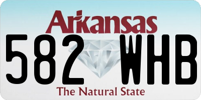 AR license plate 582WHB