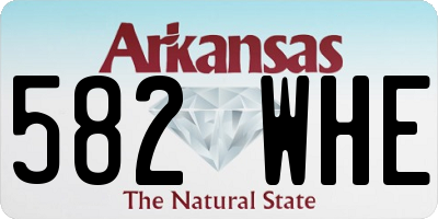 AR license plate 582WHE
