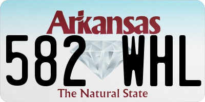 AR license plate 582WHL