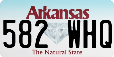 AR license plate 582WHQ