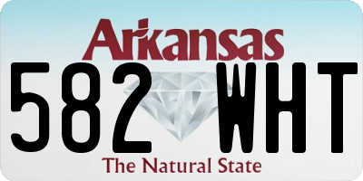 AR license plate 582WHT