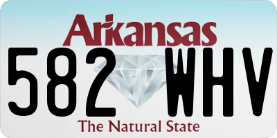 AR license plate 582WHV