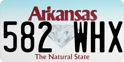 AR license plate 582WHX