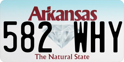 AR license plate 582WHY