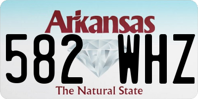 AR license plate 582WHZ
