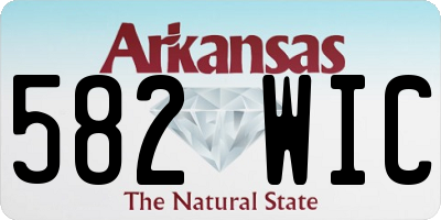 AR license plate 582WIC