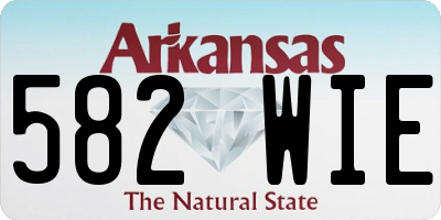 AR license plate 582WIE