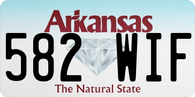 AR license plate 582WIF