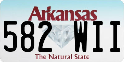 AR license plate 582WII
