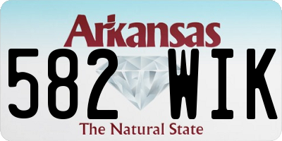 AR license plate 582WIK