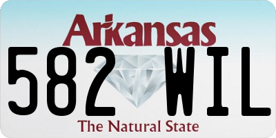 AR license plate 582WIL