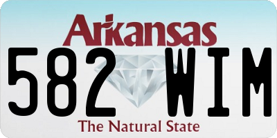 AR license plate 582WIM