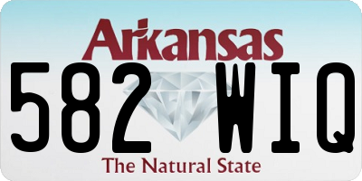 AR license plate 582WIQ