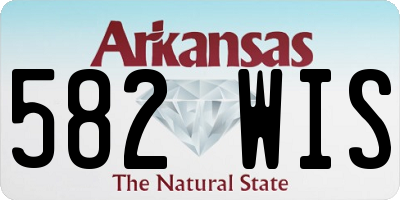 AR license plate 582WIS