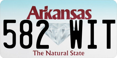 AR license plate 582WIT