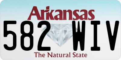 AR license plate 582WIV