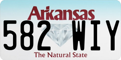 AR license plate 582WIY
