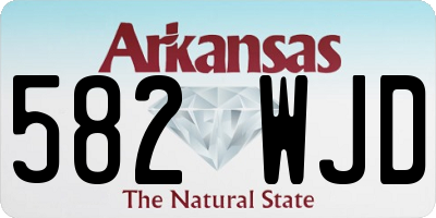 AR license plate 582WJD