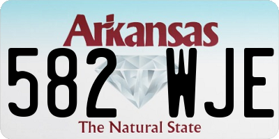 AR license plate 582WJE