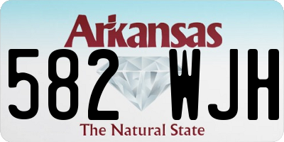 AR license plate 582WJH