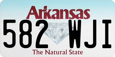 AR license plate 582WJI