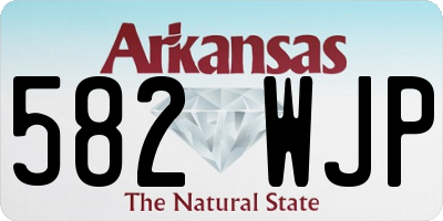 AR license plate 582WJP