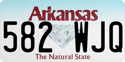 AR license plate 582WJQ