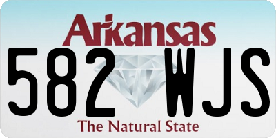 AR license plate 582WJS