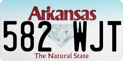 AR license plate 582WJT