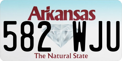 AR license plate 582WJU