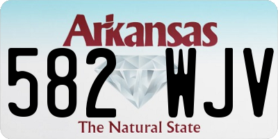 AR license plate 582WJV