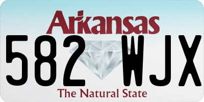 AR license plate 582WJX