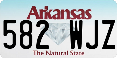 AR license plate 582WJZ