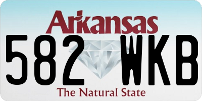 AR license plate 582WKB