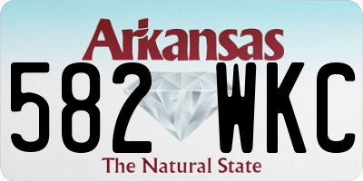 AR license plate 582WKC