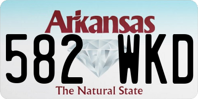 AR license plate 582WKD