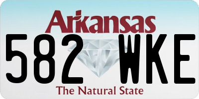 AR license plate 582WKE