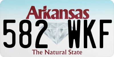 AR license plate 582WKF