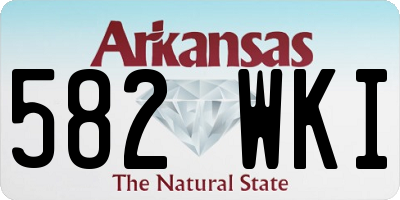 AR license plate 582WKI