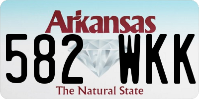AR license plate 582WKK