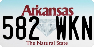 AR license plate 582WKN