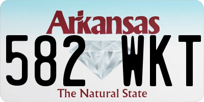 AR license plate 582WKT