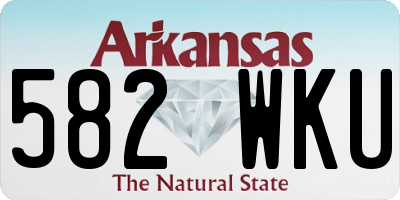 AR license plate 582WKU